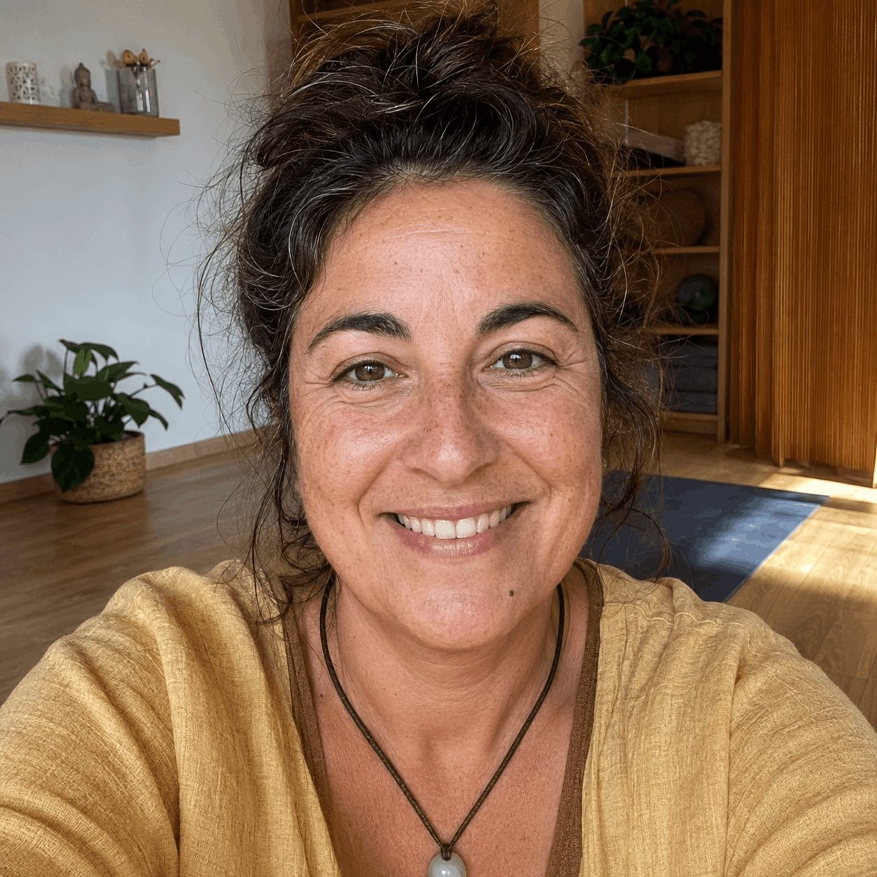 Raquel, profesora de yoga